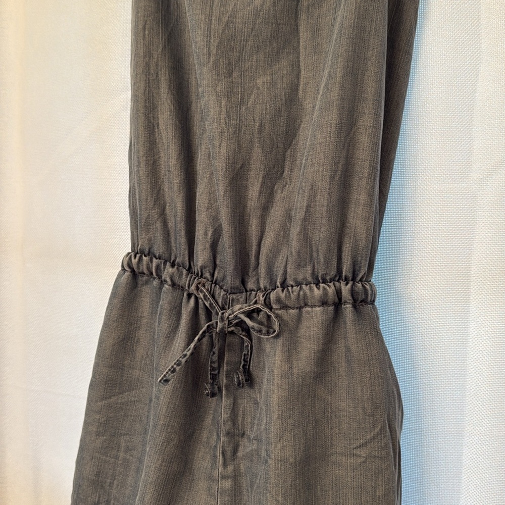 Gray Chambray Romper - image 2